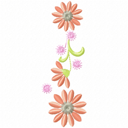 Flowers And Tree Embroidery Design 2 Flowers And Tree Embroidery Design 2
